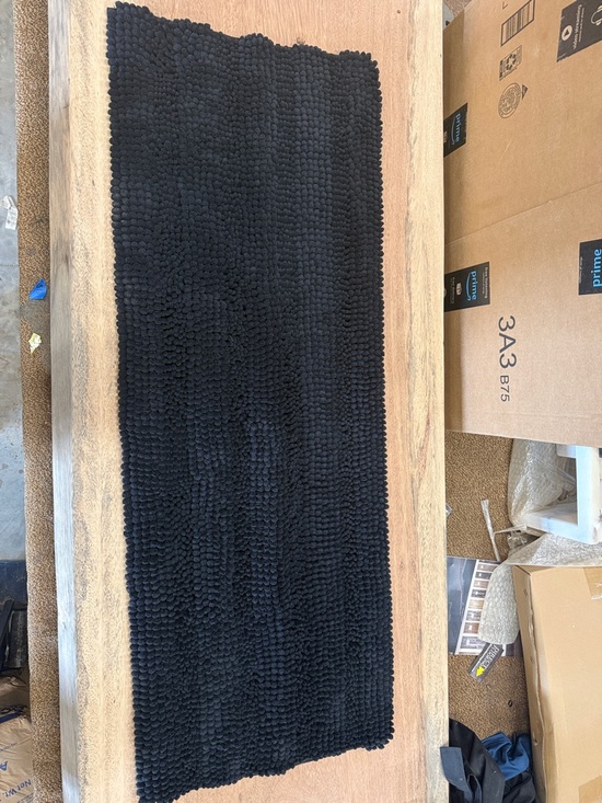 Other - Black Textured Bath Rug